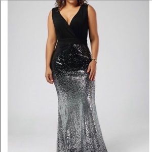 Plus Size Special Occasion Sequin Dress